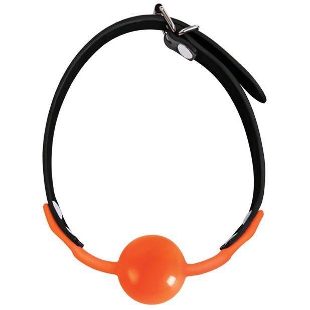 Icon Brands - Orange Is The New Black SiliGag Silicone Ball Gag (Orange) IB1013 CherryAffairs