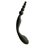 Icon Brands - S Double Header Double Ended Silicone Anal Beads (Black) IB1015 CherryAffairs