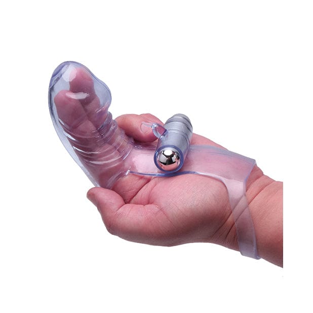 Icon Brands - The 9's Vibro Finger Phallic Finger Massager Vibrator (Purple) IB1021 CherryAffairs