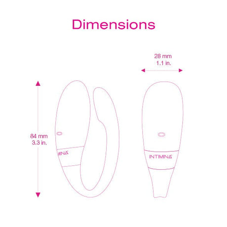 Intimina - Kalia Couples Massager Vibrator (Pink) ITM1003 CherryAffairs
