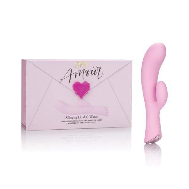 Jopen - Amour Rechargeable Silicone Dual G Rabbit Vibrator (Pink) JP1021 CherryAffairs