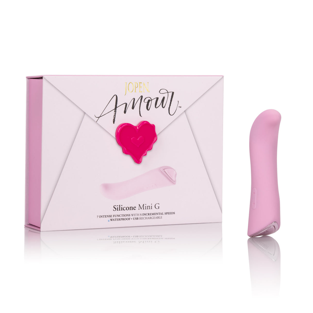 Jopen - Amour Silicone Mini G Spot Vibrator (Pink) JP1028 CherryAffairs