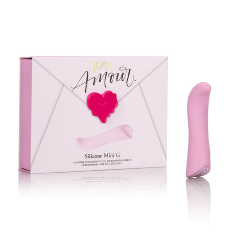 Jopen - Amour Silicone Mini G Spot Vibrator (Pink) JP1028 CherryAffairs