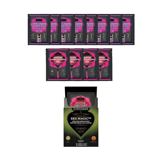 Kama Sutra - Sex Magic Sex On the Go Assorted Travel Lubricant and Arousal Gel Sachet Kit    Lube (Water Based)