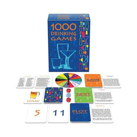 Kheper Games - 1000 Drinking Card Games (Blue) KG1031 CherryAffairs