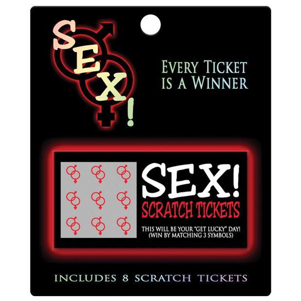 Kheper Games - 8 Sex! Scratch Tickets (Black) KG1056 CherryAffairs