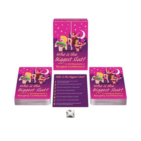 Kheper Games - Bride to Be's Who is the Biggest Slut Card Game (Pink) KG1060 CherryAffairs