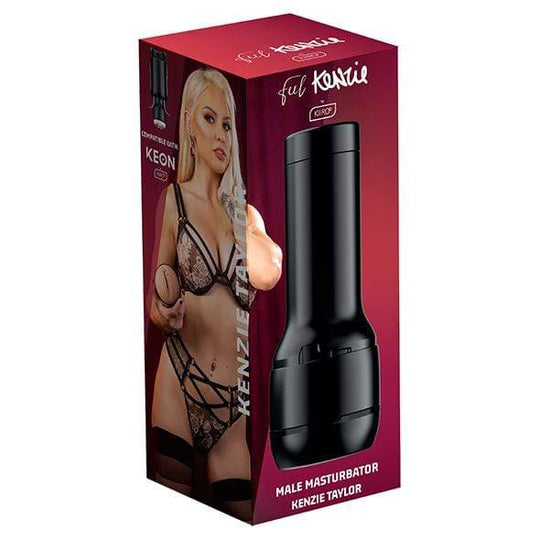 Kiiroo - Koleksi FeelStars Kenzie Taylor Masturbator Stroker (Hitam)