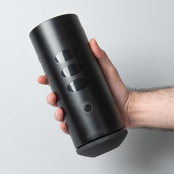Kiiroo - Titan App-Controlled Interactive Vibrating Masturbator Stroker (Black) KR1005 CherryAffairs