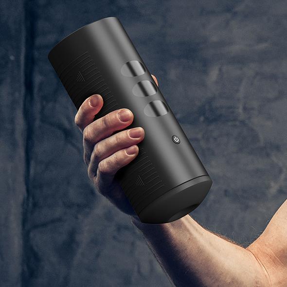 Kiiroo - Titan App-Controlled Interactive Vibrating Masturbator Stroker (Black) KR1005 CherryAffairs