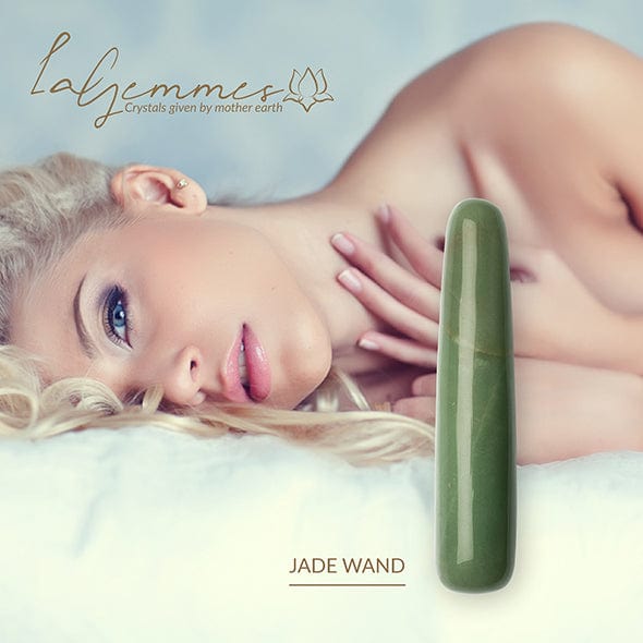 La Gemmes - Wand Jade Gemstone Dildo (Green) LAG1002 CherryAffairs