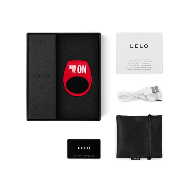 LELO - Diesel Tor 2 Silicone Vibrating Cock Ring (Red)    Silicone Cock Ring (Vibration) Rechargeable