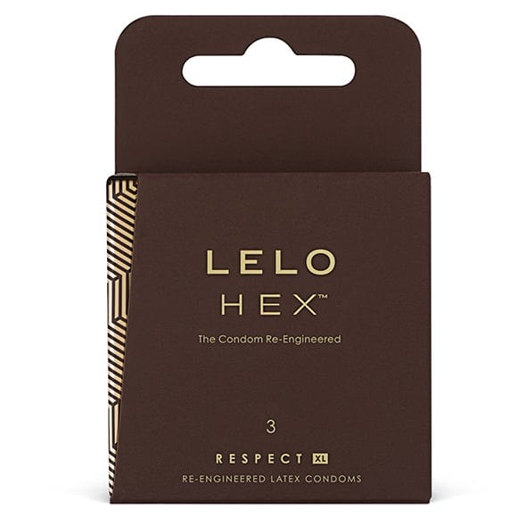 LELO- HEX Latex Condoms Respect XL 3 Pack    Condoms