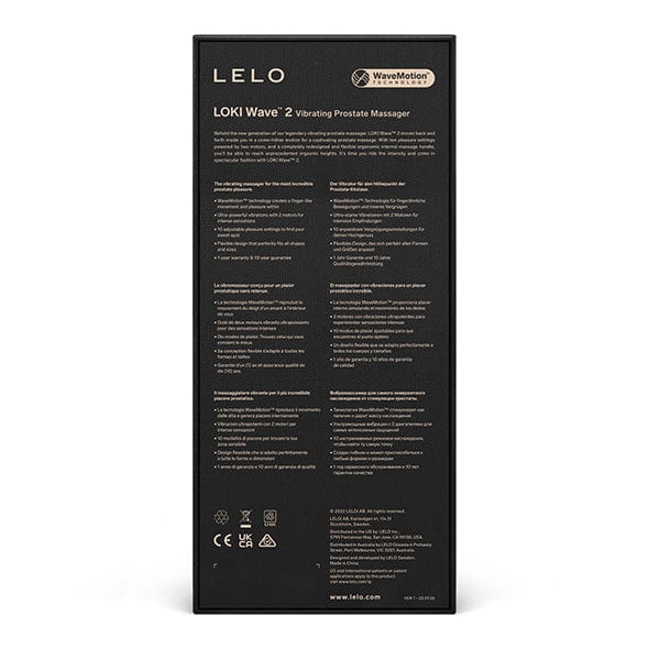 LELO - Loki Wave 2 Vibrating Prostate Massager CherryAffairs