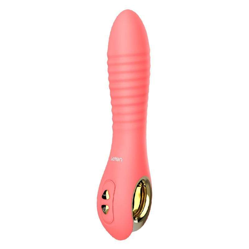 Leten - Fairy Magnetic Rechargeable Thrusting Vibrator with White Rabbit Massager (Pink) LET1003 CherryAffairs
