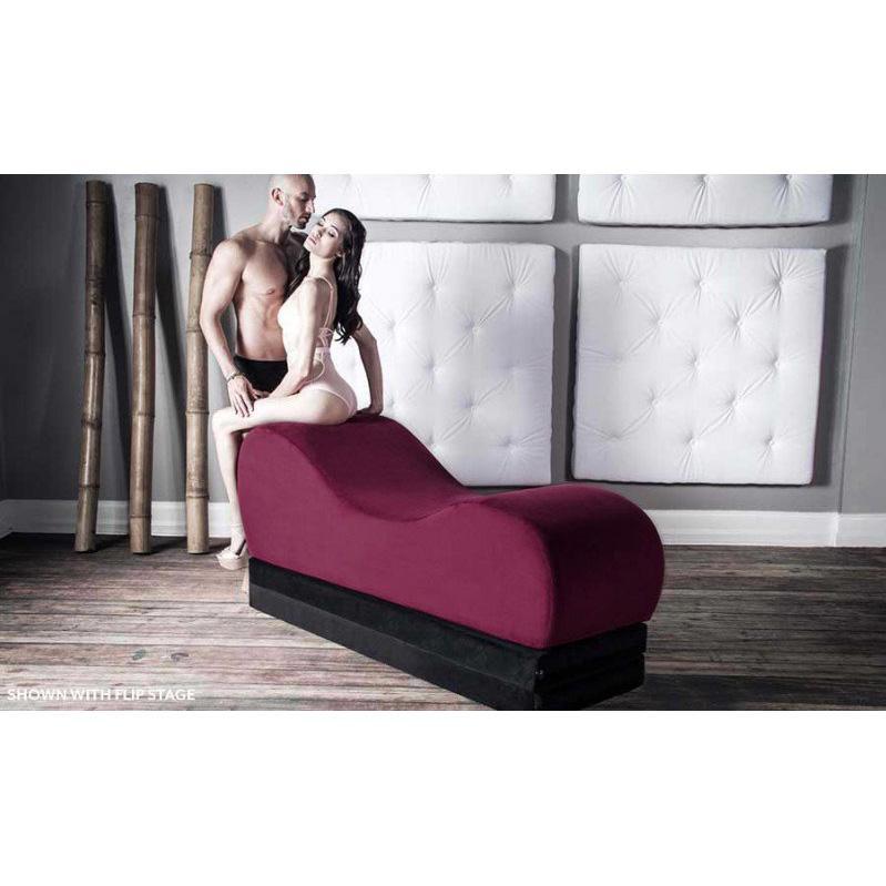 Liberator - Esse Chaise Sex Furniture (Black Velvish Fabric) LB1031 CherryAffairs