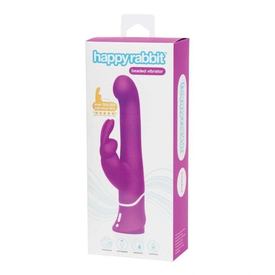 Love Honey - Happy Rabbit Beaded G Spot Vibrator (Purple) LH1005 CherryAffairs