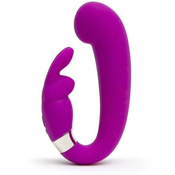 Love Honey - Happy Rabbit Mini G Spot Clitoral Curve Vibrator (Purple) LH1041 CherryAffairs