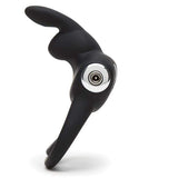 Love Honey - Happy Rabbit Rechargeable Love Ring (Black) LH1017 CherryAffairs
