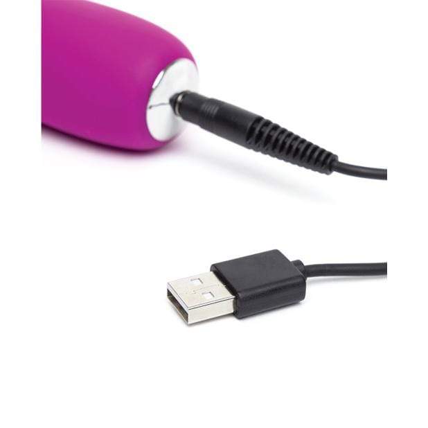 Love Honey - Happy Rabbit Slimline Realistic Rabbit Vibrator (Purple) LH1016 CherryAffairs