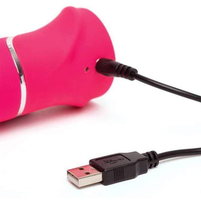 Love Honey - Happy Rabbit Thrusting Realistic Vibrator (Pink) LH1006 CherryAffairs
