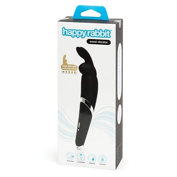Love Honey - Happy Rabbit Wand Vibrator (Black) LH1011 CherryAffairs