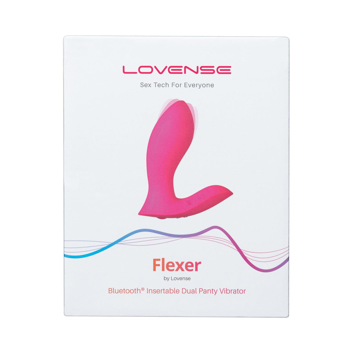 Lovense - Flexer App-Controlled Panties Vibrator (Pink)    Panties Massager Remote Control (Vibration) Rechargeable