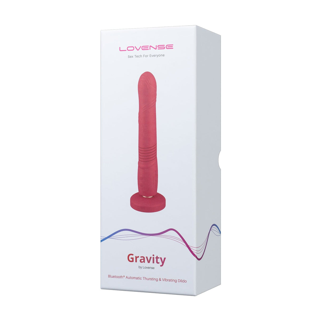 Lovense - Gravity App-Controlled Thrusting Dildo (Red)    Realistic Dildo with suction cup (Vibration) Rechargeable