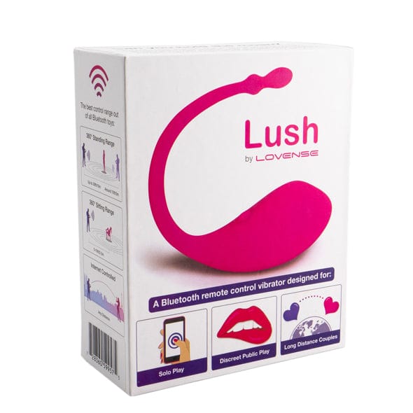 Lovense - Lush App-Controlled Bullet Egg Vibrator (Pink)    Wireless Remote Control Egg (Vibration) Rechargeable