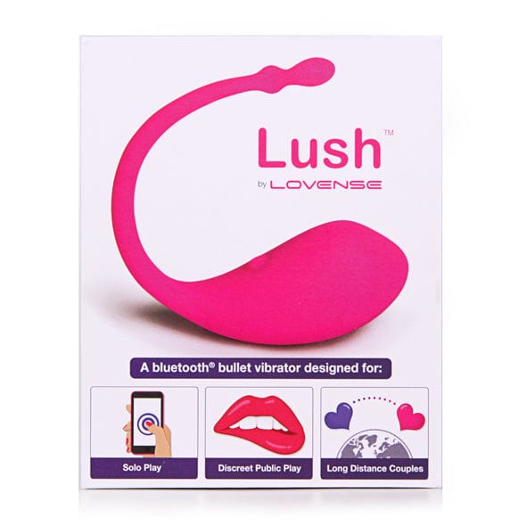 Lovense - Lush App-Controlled Bullet Egg Vibrator (Pink)    Wireless Remote Control Egg (Vibration) Rechargeable