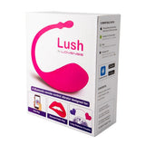 Lovense - Lush App-Controlled Bullet Egg Vibrator (Pink)    Wireless Remote Control Egg (Vibration) Rechargeable