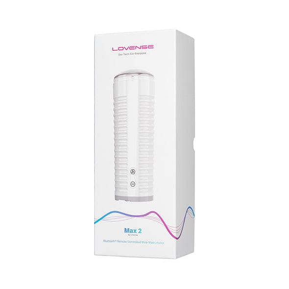 Lovense - Max 2 App-Controlled Male Masturbator (White)    Masturbator Soft Stroker (Vibration) Rechargeable