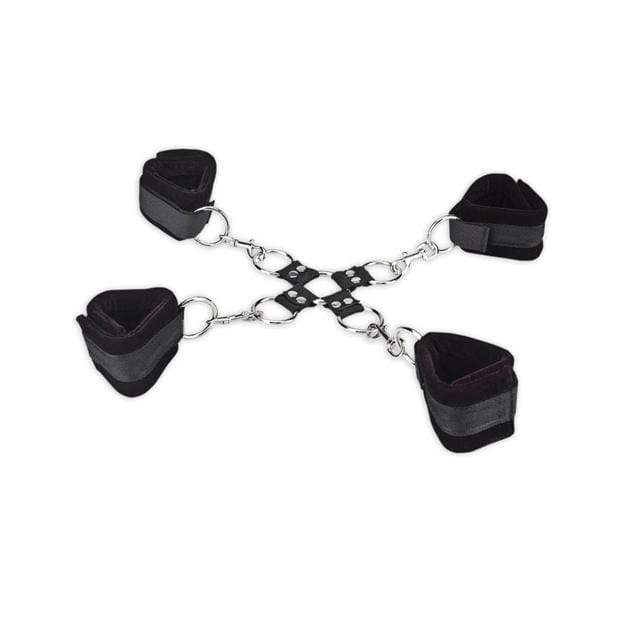 Lux Fetish - 5PC Hogtie Bondage Set (Black) LXF1001 CherryAffairs