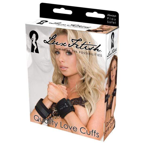 Lux Fetish - Quality Love Cuffs (Black) LXF1003 CherryAffairs