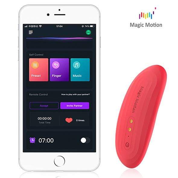 Magic Motion - NYX Smart App-Controlled Clock Panty Vibrator (Red) MGM1018 CherryAffairs