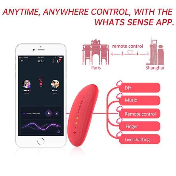 Magic Motion - NYX Smart App-Controlled Clock Panty Vibrator (Red) MGM1018 CherryAffairs