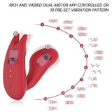 Magic Motion - Umi Smart Wearable App-Controlled Dual Motor Clock Vibrator (Red) MGM1017 CherryAffairs