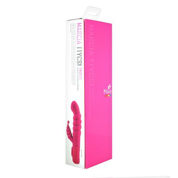 Maia Toys - Marcia Twisty Silicone Clit Stem Vibrator (Neon Pink) MI1004 CherryAffairs