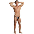 Male Power - Liquid Onyx Posing Strap Underwear O/S (Black)    Gay Pride Underwear