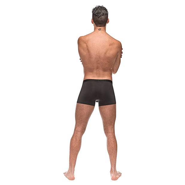 Male Power - Private Screening Micro Mesh and Modal Skull Pouch Short Underwear S (Black)    Gay Pride Underwear