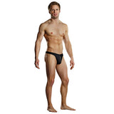 Male Power - Zipper Thong Underwear L/XL (Black)    Gay Pride Underwear