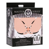 Master Series - Spread Labia Spreader with Clamps (Black) MSR1030 CherryAffairs