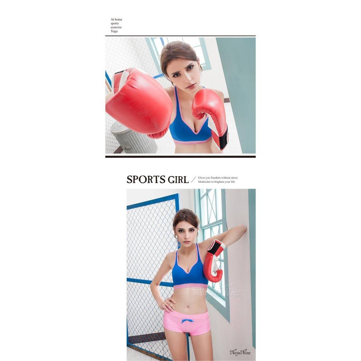 Naya Nina - Sexy Colorful No Rims Sports Underwear NA15180001-5 (Blue) NN1011 CherryAffairs