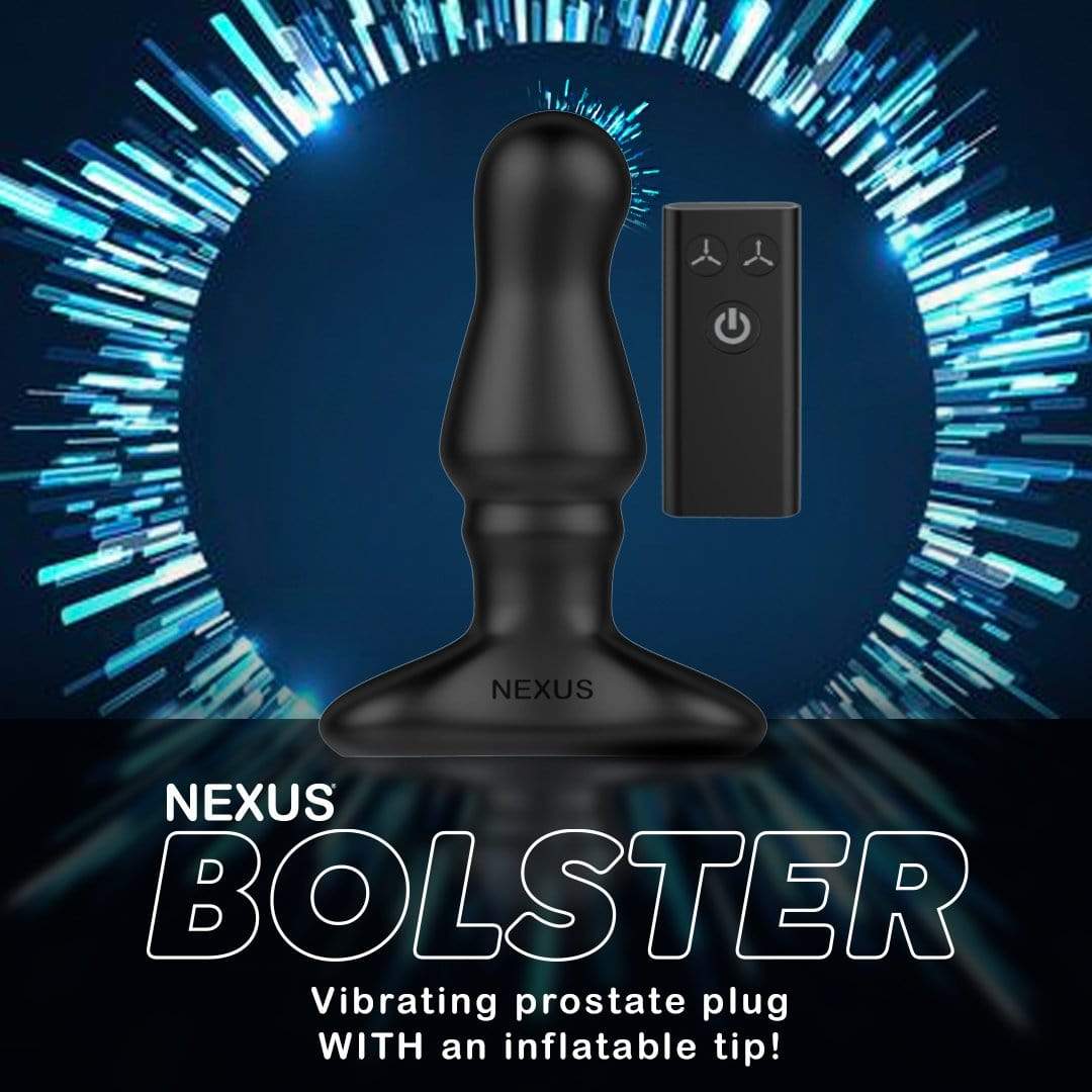 Nexus - Bolster Rechargeable Inflatable Prostate Butt Plug with Remote Control (Black) NE1068 CherryAffairs