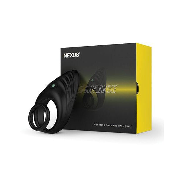 Nexus - Enhance Vibrating Cock and Ball Ring (Black) NE1073 CherryAffairs