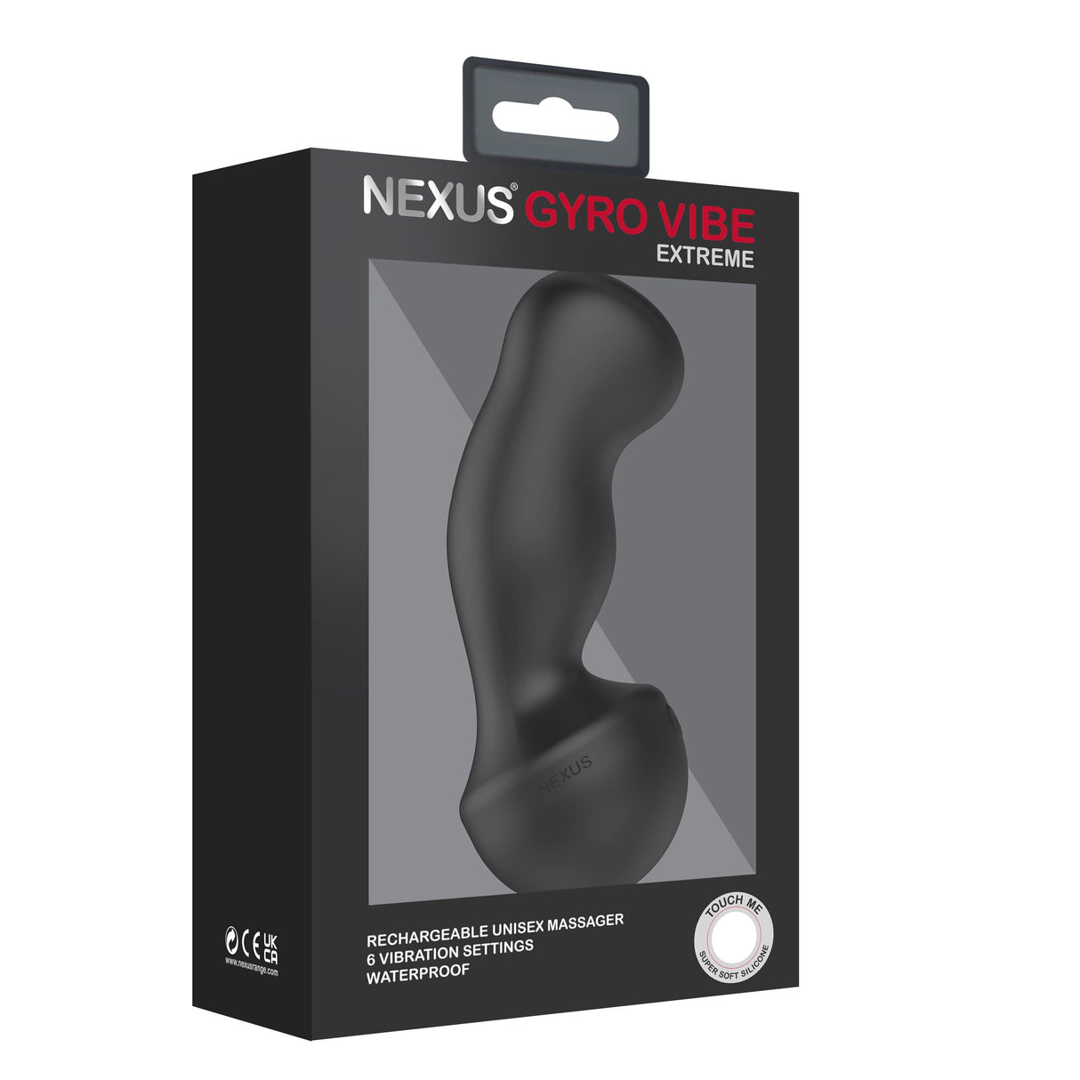 Nexus - Gyro Vibe Extreme Hands Free Unisex Vibrating Dildo (Black) NE1069 CherryAffairs