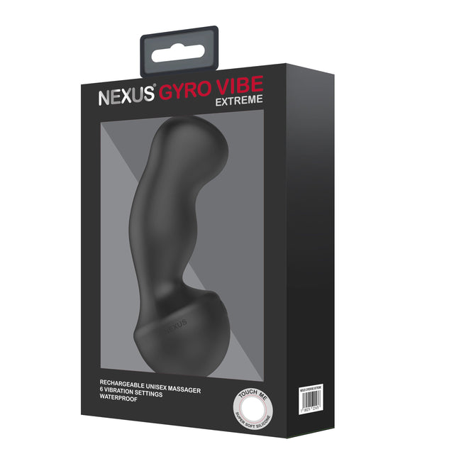 Nexus - Gyro Vibe Extreme Hands Free Unisex Vibrating Dildo (Black) NE1069 CherryAffairs