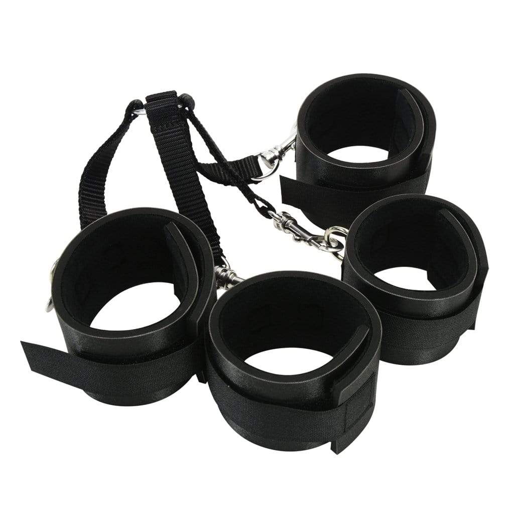 NPG - Beginners Soft SM No 10 Restraint Cuffs (Black) NPG1077 CherryAffairs