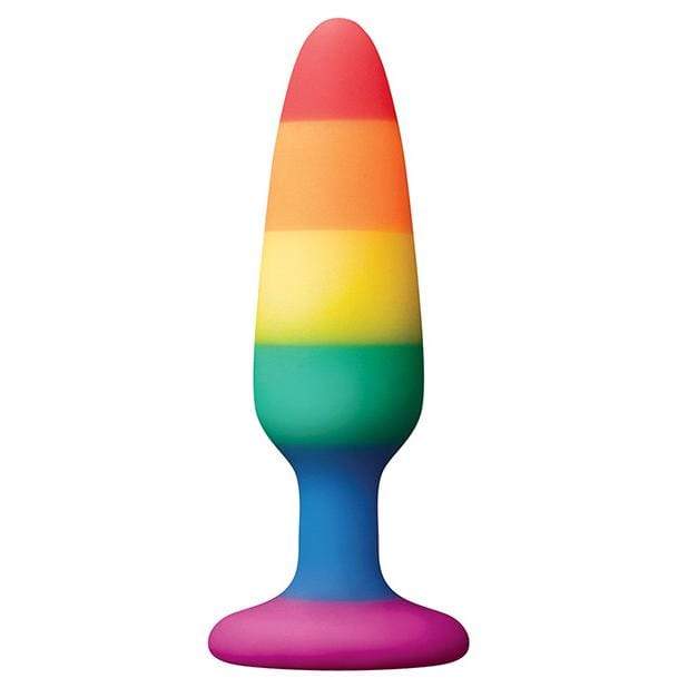 NS Novelties - Colours Pride Edition Silicone Pleasure Anal Plug Small (Multi Colour) NS1060 CherryAffairs