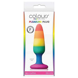 NS Novelties - Colours Pride Edition Silicone Pleasure Anal Plug Small (Multi Colour) NS1060 CherryAffairs